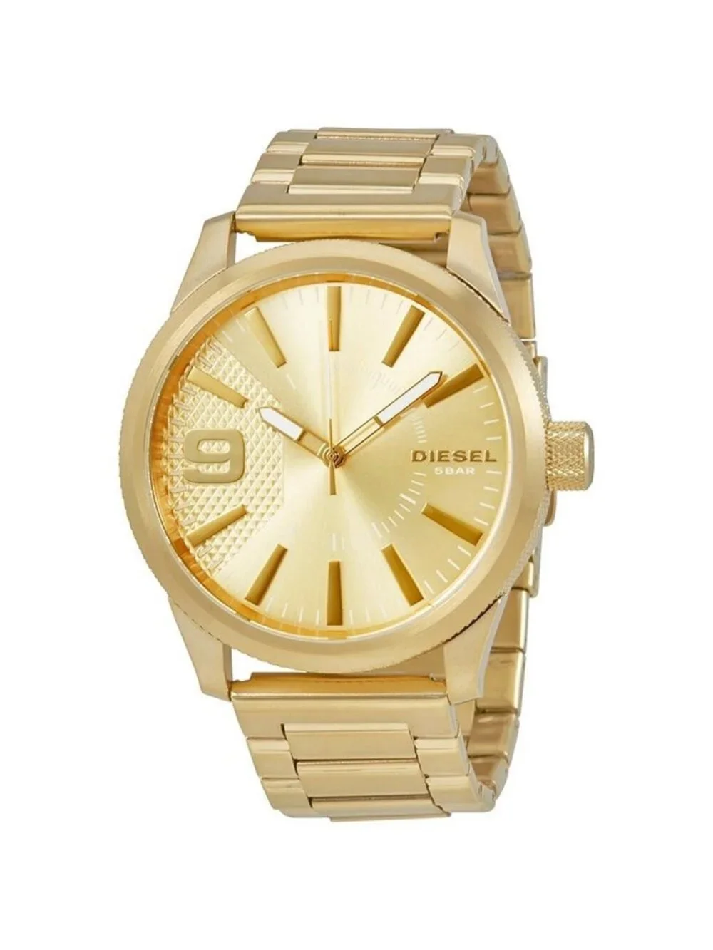 NWT Diesel Rasp Gold Dial Men's Watch